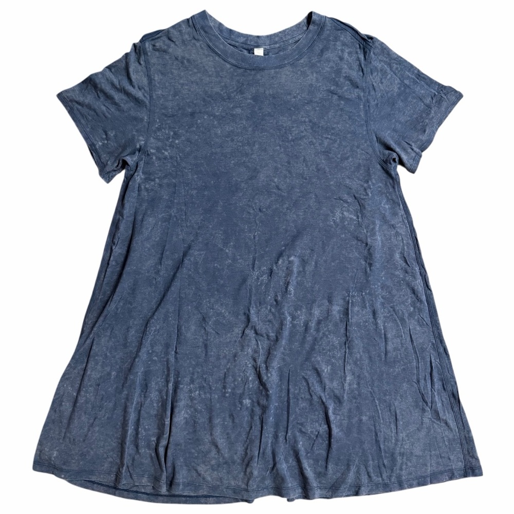 Lululemon All‎ Yours Tee Dress in cloudy navy blue. Size 2.